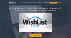 Desktop Screenshot of member.wishlistproducts.com