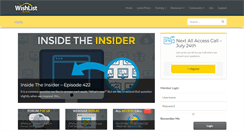 Desktop Screenshot of insider.wishlistproducts.com