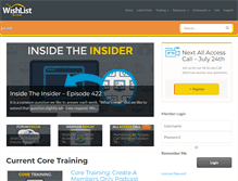 Tablet Screenshot of insider.wishlistproducts.com